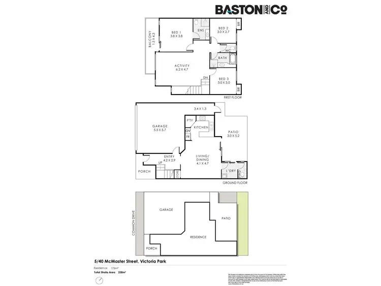 Floorplan of Homely townhouse listing, 5/40 McMaster Street, Victoria Park WA 6100