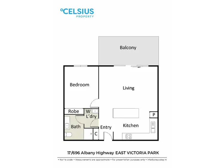 Floorplan of Homely apartment listing, 17/696 Albany Highway, East Victoria Park WA 6101