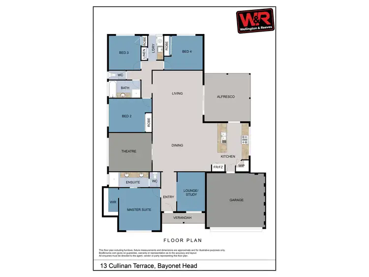 Floorplan of Homely house listing, 13 Cullinan Terrace, Bayonet Head WA 6330