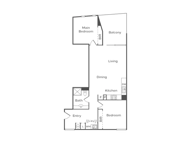 Floorplan of Homely apartment listing, 1/87 Bulwer Street, Perth WA 6000