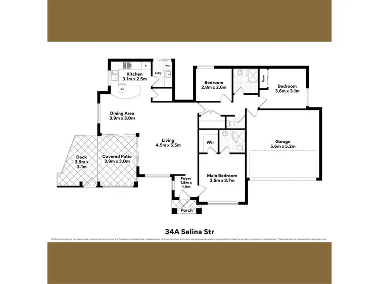Floorplan of Homely villa listing, 34A Selina Street, Innaloo WA 6018