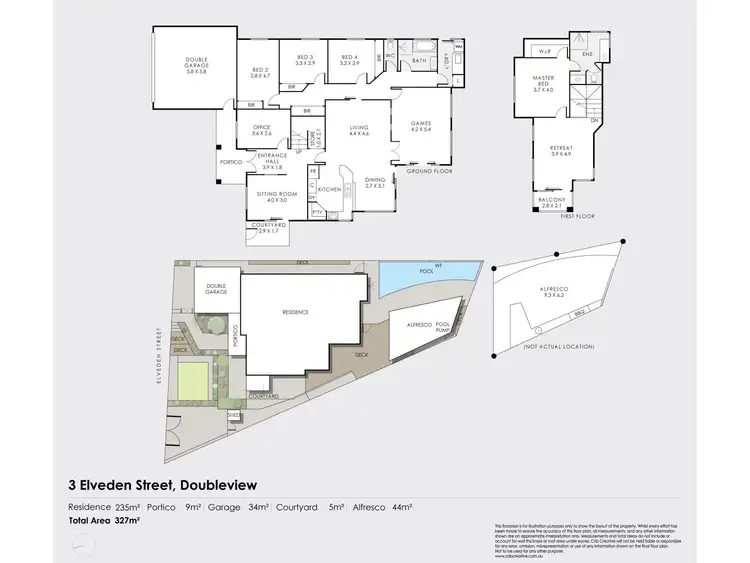 Floorplan of Homely house listing, 3 Elveden Street, Doubleview WA 6018