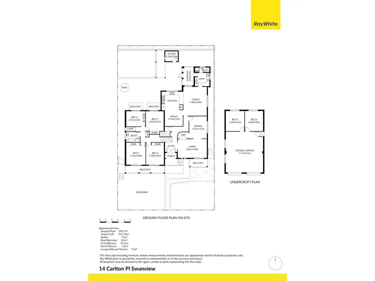 Floorplan of Homely house listing, 14 Carlton Place, Swan View WA 6056