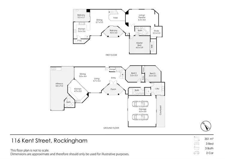 Floorplan of Homely house listing, 3/116 Kent Street, Rockingham WA 6168
