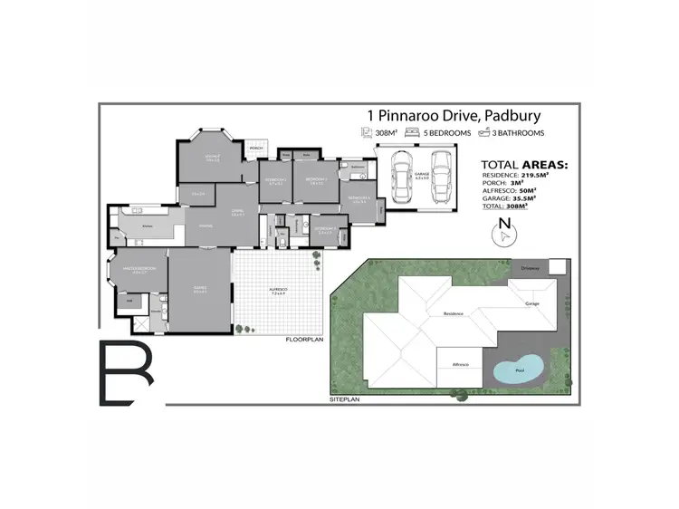 Floorplan of Homely house listing, 1 Pinnaroo Drive, Padbury WA 6025