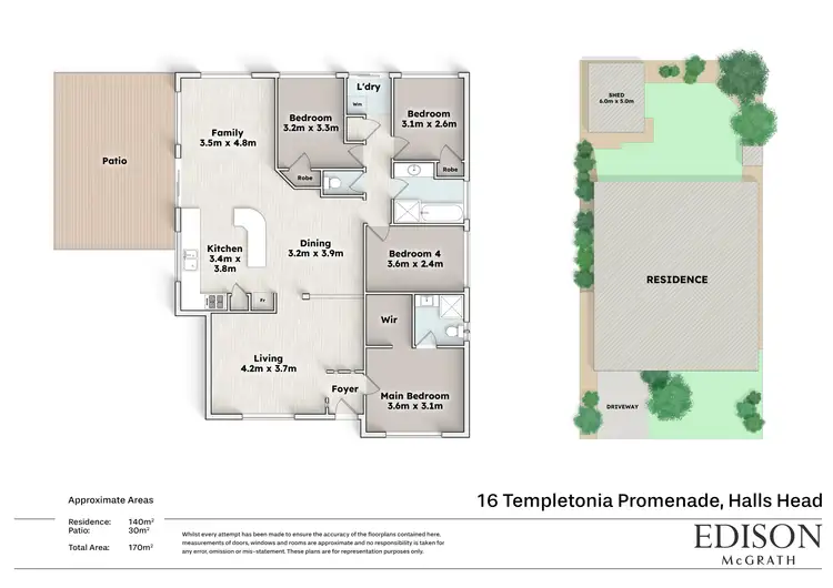 Floorplan of Homely house listing, 16 Templetonia Promenade, Halls Head WA 6210