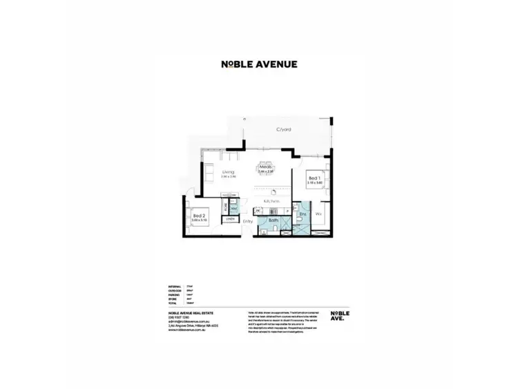 Floorplan of Homely apartment listing, 2/2 Fluorite Way, Carine WA 6020