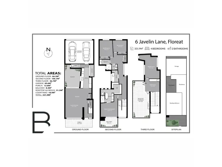Floorplan of Homely house listing, 6 Javelin Lane, Floreat WA 6014