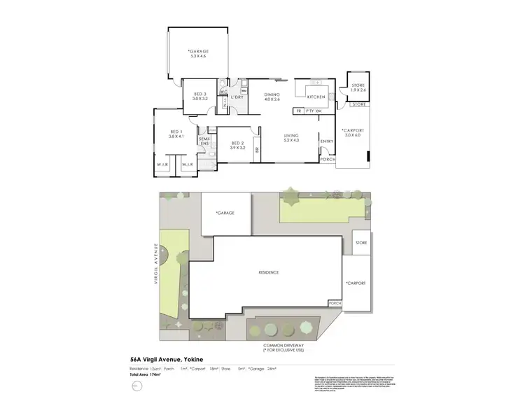 Floorplan of Homely house listing, 56A Virgil Avenue, Yokine WA 6060