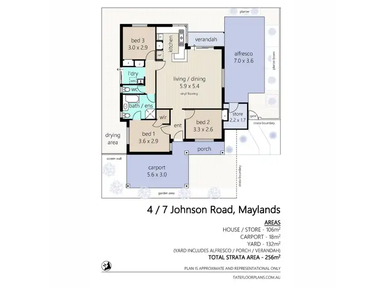 Floorplan of Homely villa listing, 4/7 Johnson Road, Maylands WA 6051