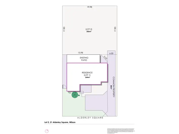 Floorplan of Homely land listing, 21A Alderley Square, Wilson WA 6107