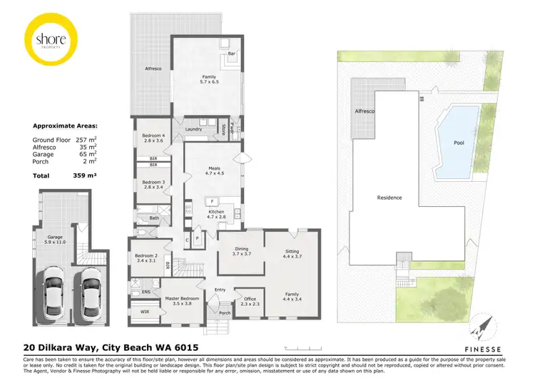 Floorplan of Homely house listing, 20 Dilkara Way, City Beach WA 6015