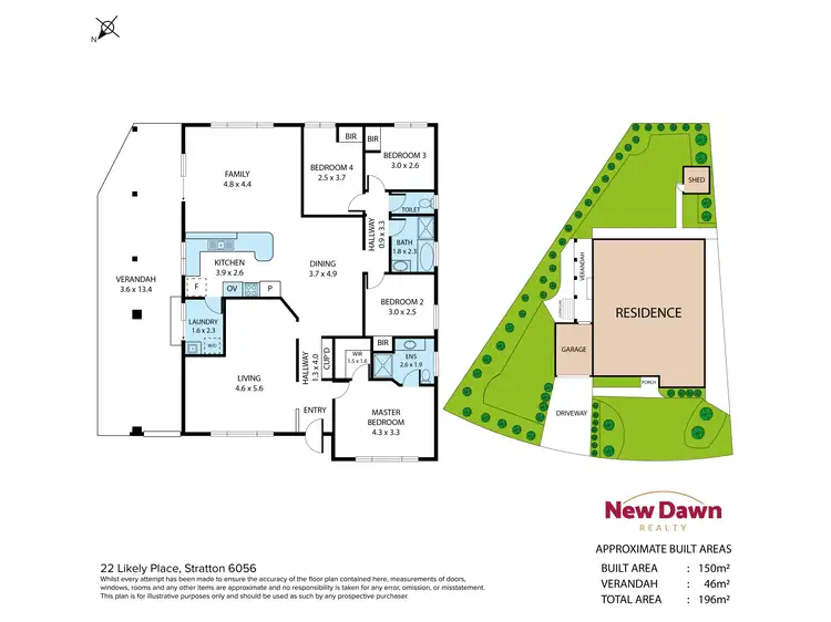 Floorplan of Homely house listing, 22 Likely Place, Stratton WA 6056