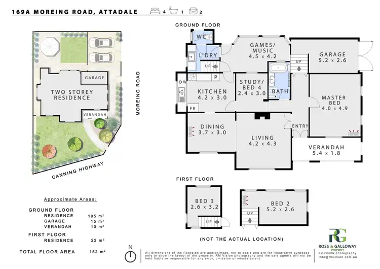 Floorplan of Homely house listing, 169A Moreing Road, Attadale WA 6156