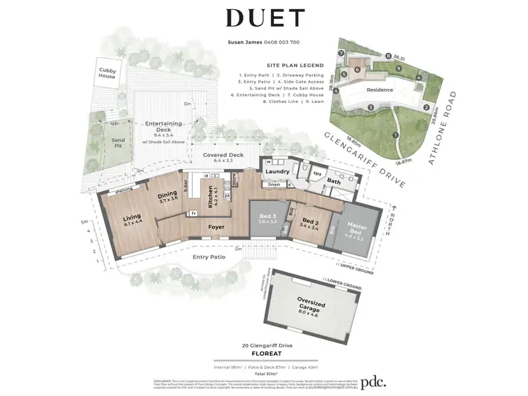 Floorplan of Homely house listing, 20 Glengariff Drive, Floreat WA 6014