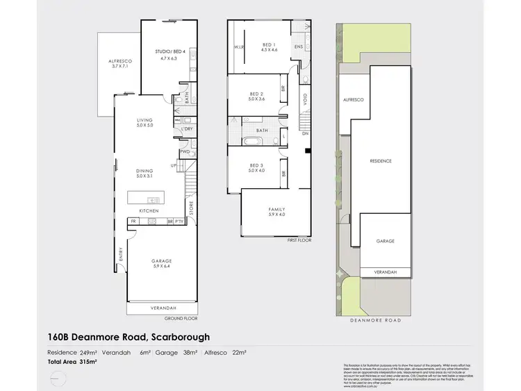 Floorplan of Homely house listing, 160B Deanmore Road, Scarborough WA 6019