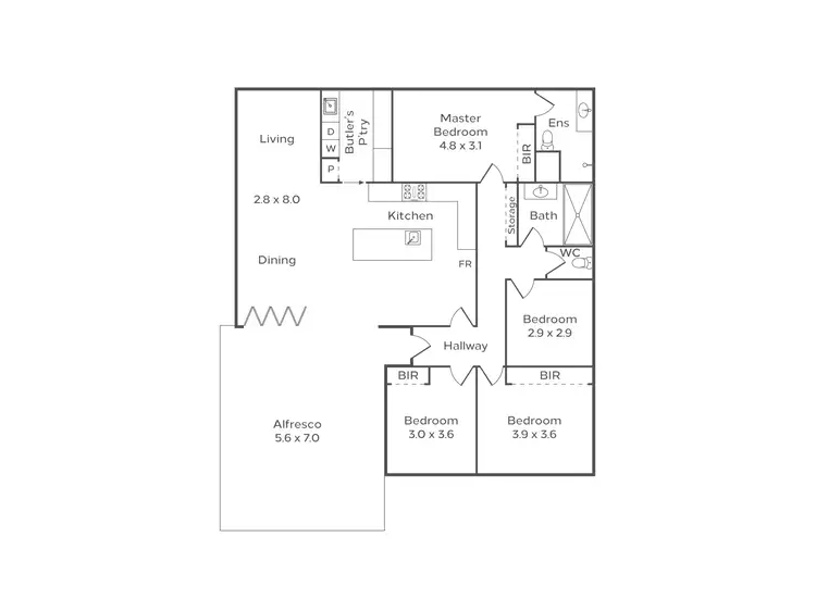 Floorplan of Homely house listing, 198 Wilding Street, Doubleview WA 6018