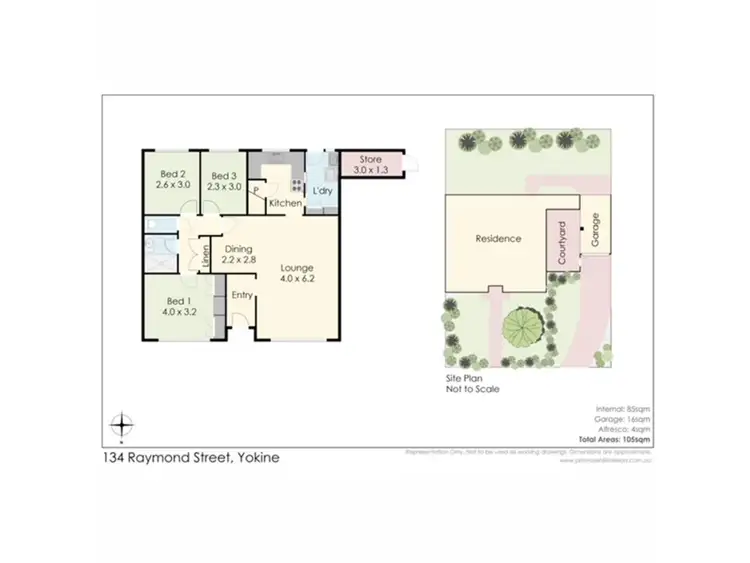 Floorplan of Homely house listing, 134 Raymond Street, Yokine WA 6060