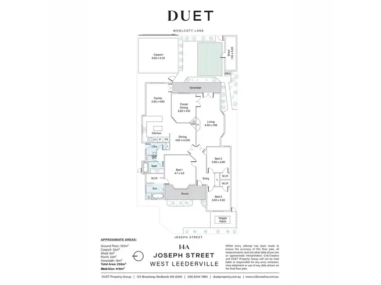 Floorplan of Homely house listing, 14A Joseph Street, West Leederville WA 6007