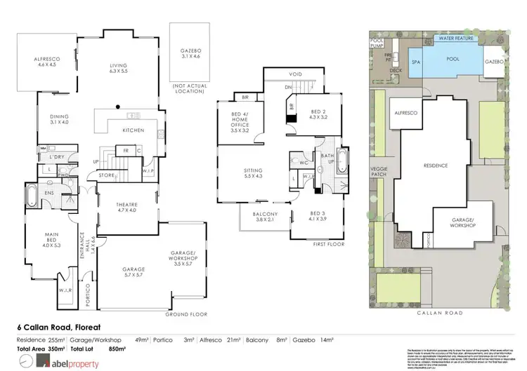 Floorplan of Homely house listing, 6 Callan Road, Floreat WA 6014