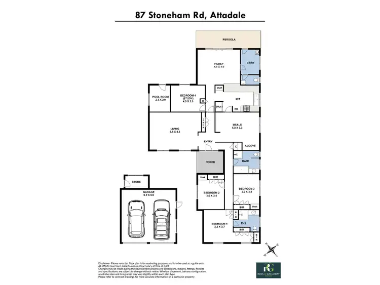 Floorplan of Homely house listing, 87 Stoneham Road, Attadale WA 6156