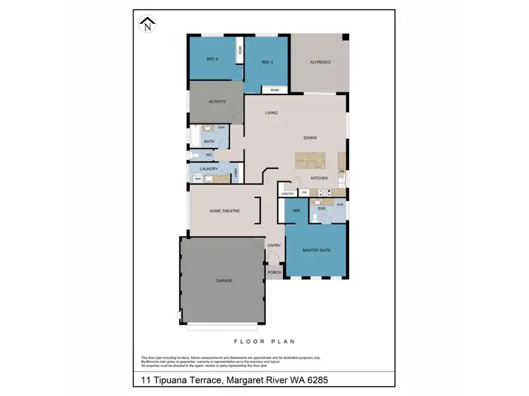Floorplan of Homely house listing, 11 Tipuana Terrace, Margaret River WA 6285