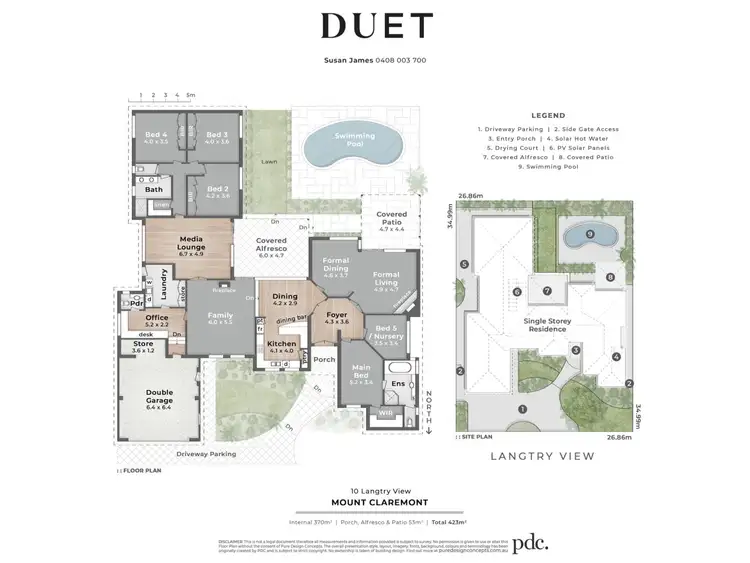 Floorplan of Homely house listing, 10 Langtry View, Mount Claremont WA 6010