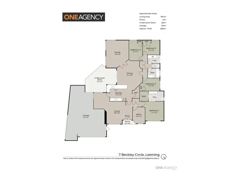 Floorplan of Homely house listing, 7 Beckley Circle, Leeming WA 6149