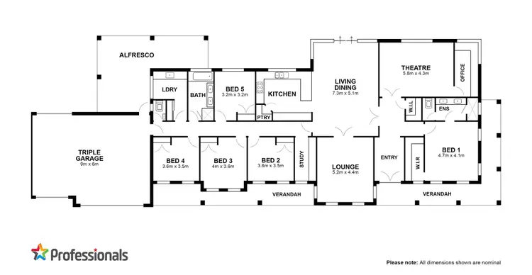 Floorplan of Homely house listing, 1 Providence Link, Atwell WA 6164