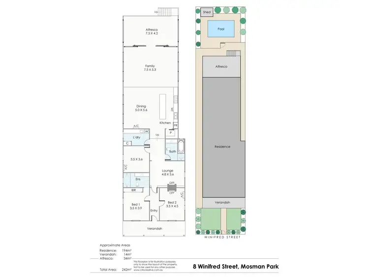 Floorplan of Homely house listing, 8 Winifred Street, Mosman Park WA 6012