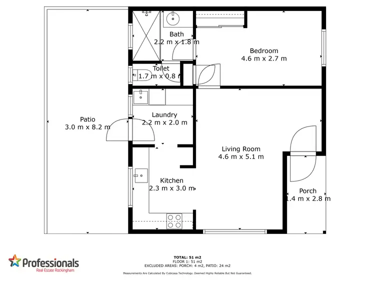 Floorplan of Homely house listing, 18/10 Hefron Street, Rockingham WA 6168