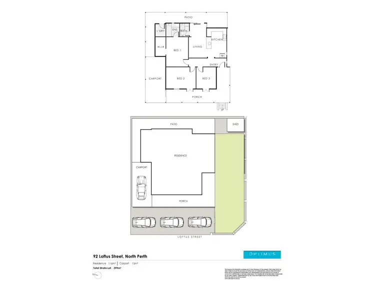 Floorplan of Homely house listing, 92 Loftus Street, North Perth WA 6006
