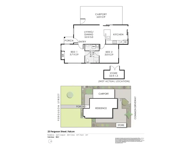 Floorplan of Homely house listing, 23 Ferguson Street, Falcon WA 6210