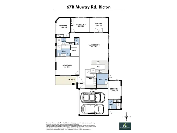 Floorplan of Homely house listing, 67B Murray Road, Bicton WA 6157