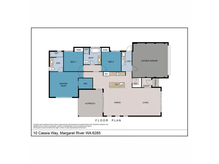 Floorplan of Homely house listing, 10 Cassia Way, Margaret River WA 6285