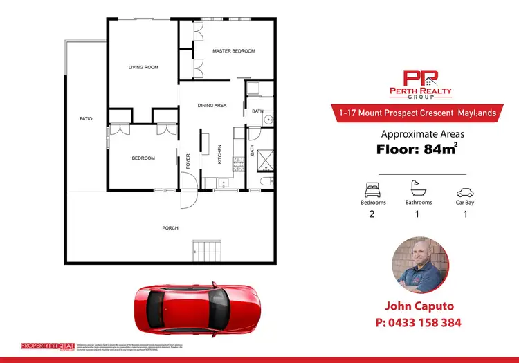 Floorplan of Homely apartment listing, 1/17 Mount Prospect Crescent, Maylands WA 6051