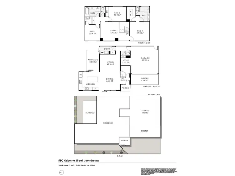 Floorplan of Homely villa listing, 55 Osborne Street, Joondanna WA 6060