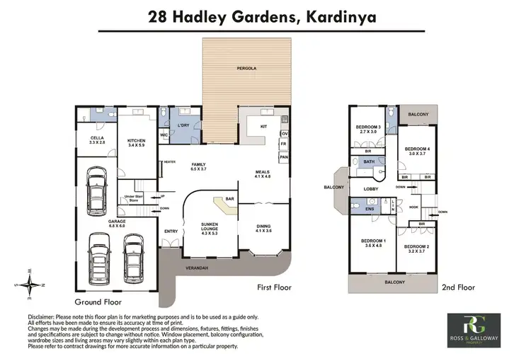 Floorplan of Homely house listing, 28 Hadley Gardens, Kardinya WA 6163