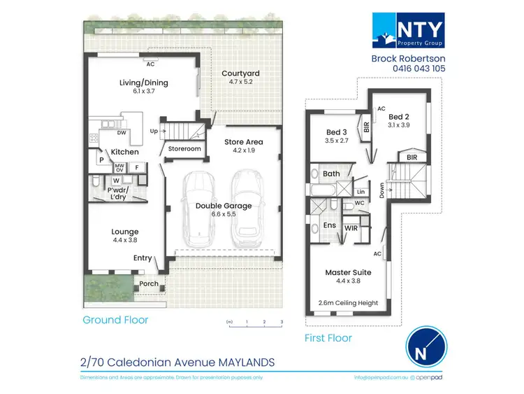 Floorplan of Homely townhouse listing, 2/70 Caledonian Avenue, Maylands WA 6051