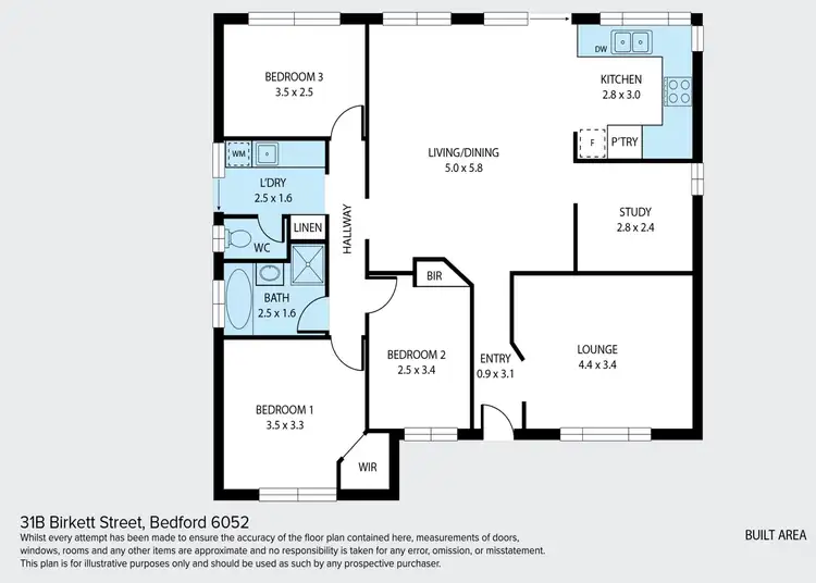 Floorplan of Homely house listing, 31B Birkett Street, Bedford WA 6052