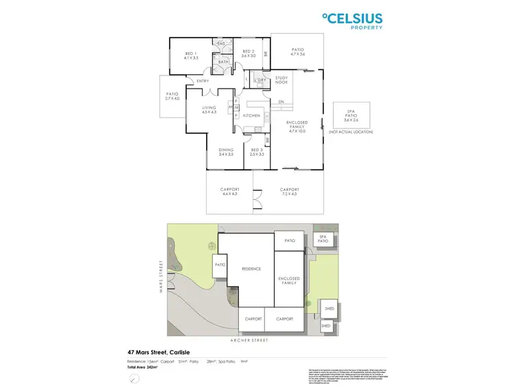 Floorplan of Homely house listing, 47 Mars Street, Carlisle WA 6101