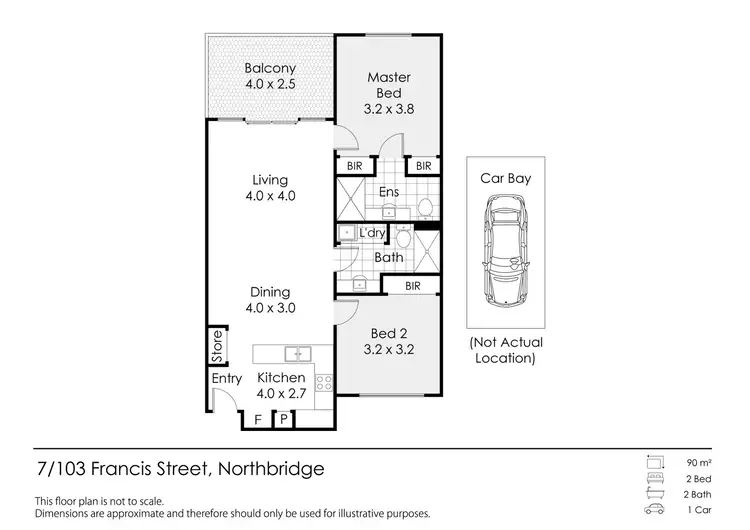 Floorplan of Homely apartment listing, 7/103 Francis Street, Northbridge WA 6003