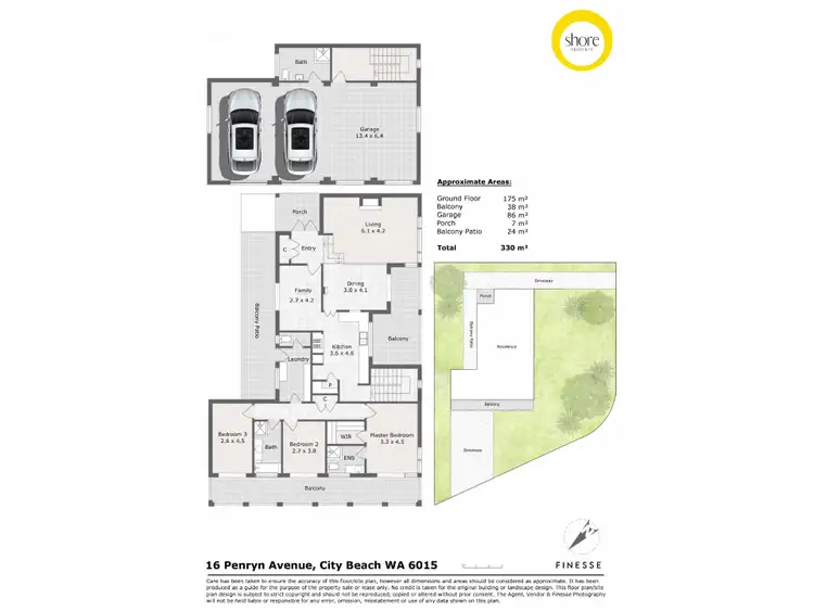 Floorplan of Homely house listing, 16 Penryn Avenue, City Beach WA 6015