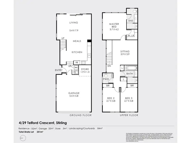Floorplan of Homely townhouse listing, 4/29 Telford Crescent, Stirling WA 6021