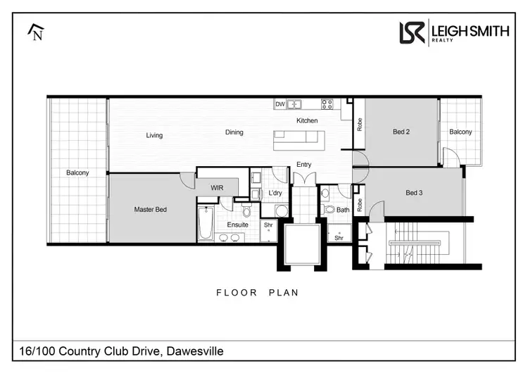 Floorplan of Homely apartment listing, 16/100 Country Club Drive, Dawesville WA 6211