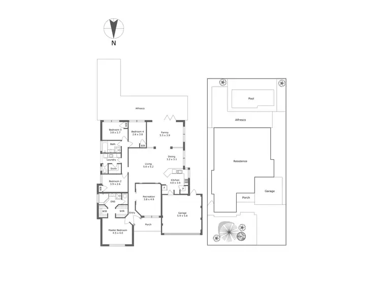 Floorplan of Homely house listing, 9 Rungine Way, Pearsall WA 6065