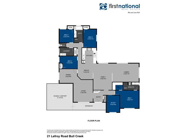 Floorplan of Homely house listing, 21 Lefroy Road, Bull Creek WA 6149