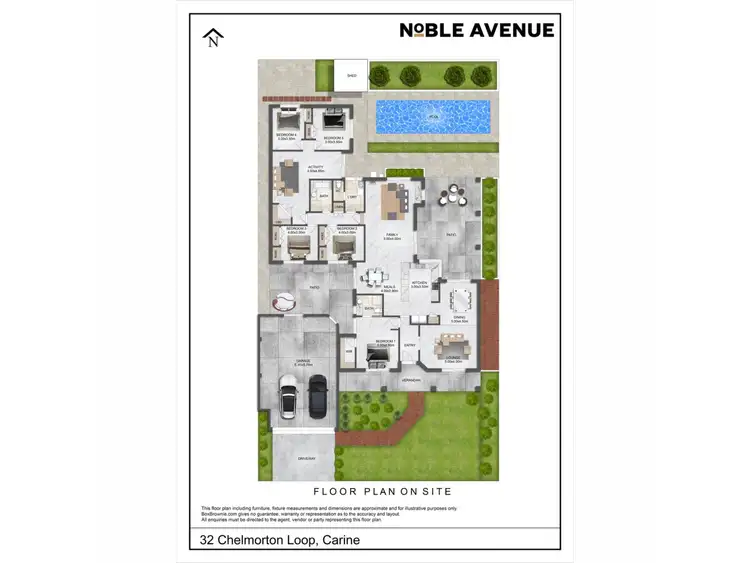 Floorplan of Homely house listing, 32 Chelmorton Loop, Carine WA 6020