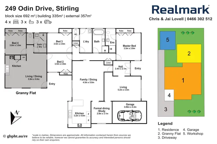 Floorplan of Homely house listing, 249 Odin Drive, Stirling WA 6021