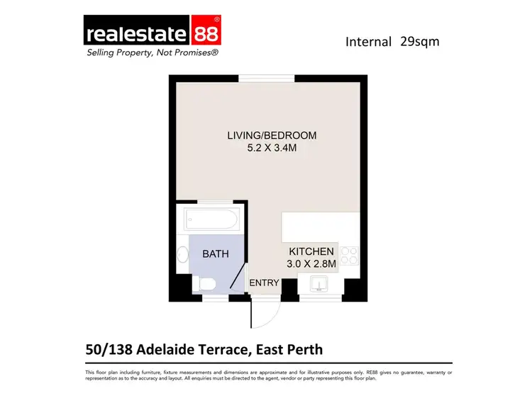 Floorplan of Homely house listing, 50/138 Adelaide Terrace, East Perth WA 6004